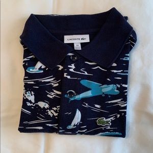 Lacoste short sleeve boys polo shirt.